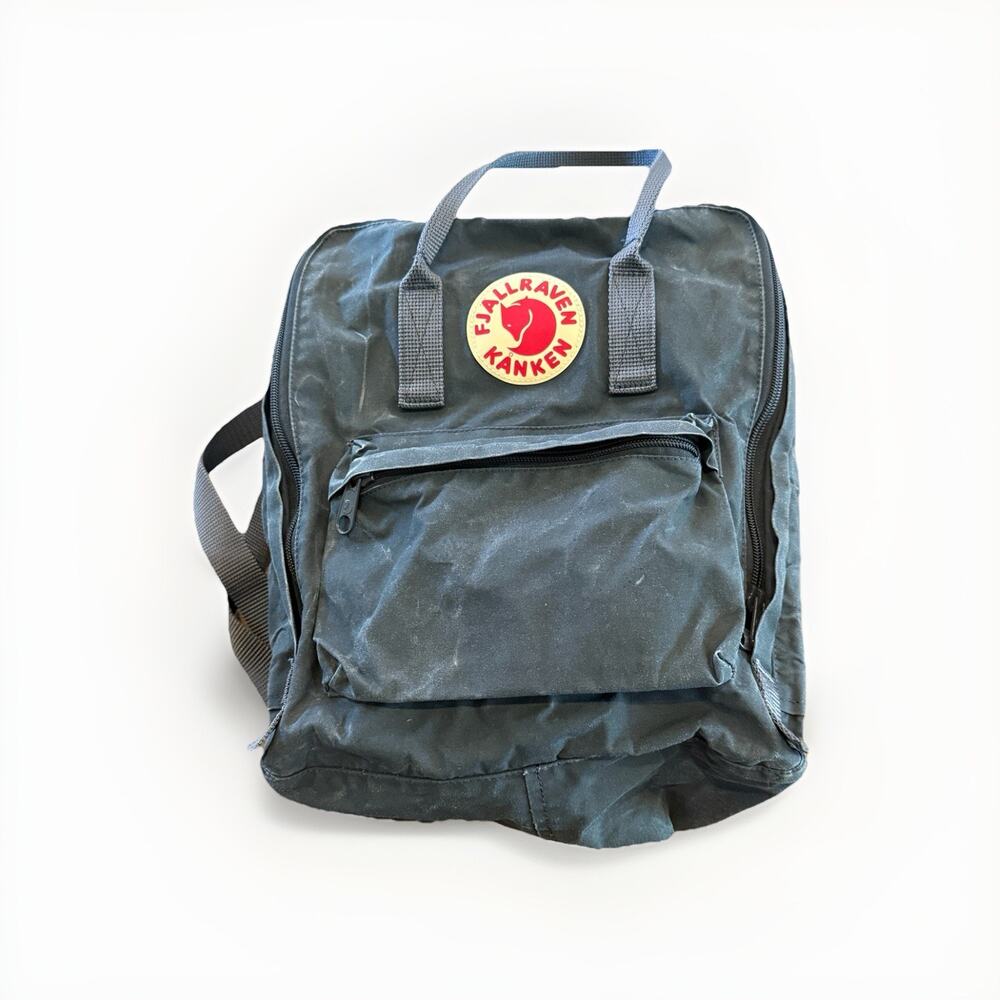 Fjallraven Womens Kanken Graphite Adjustable Strap Shoulder Backpack